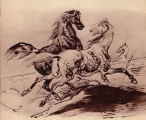 Delacroix : Etalon et jument (206 ko)